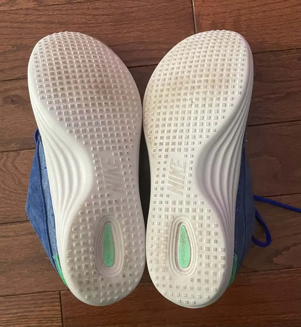 Nike Solarsoft Moccasin Woven 2013 Blue Green Suede Sneakers Men’s 11